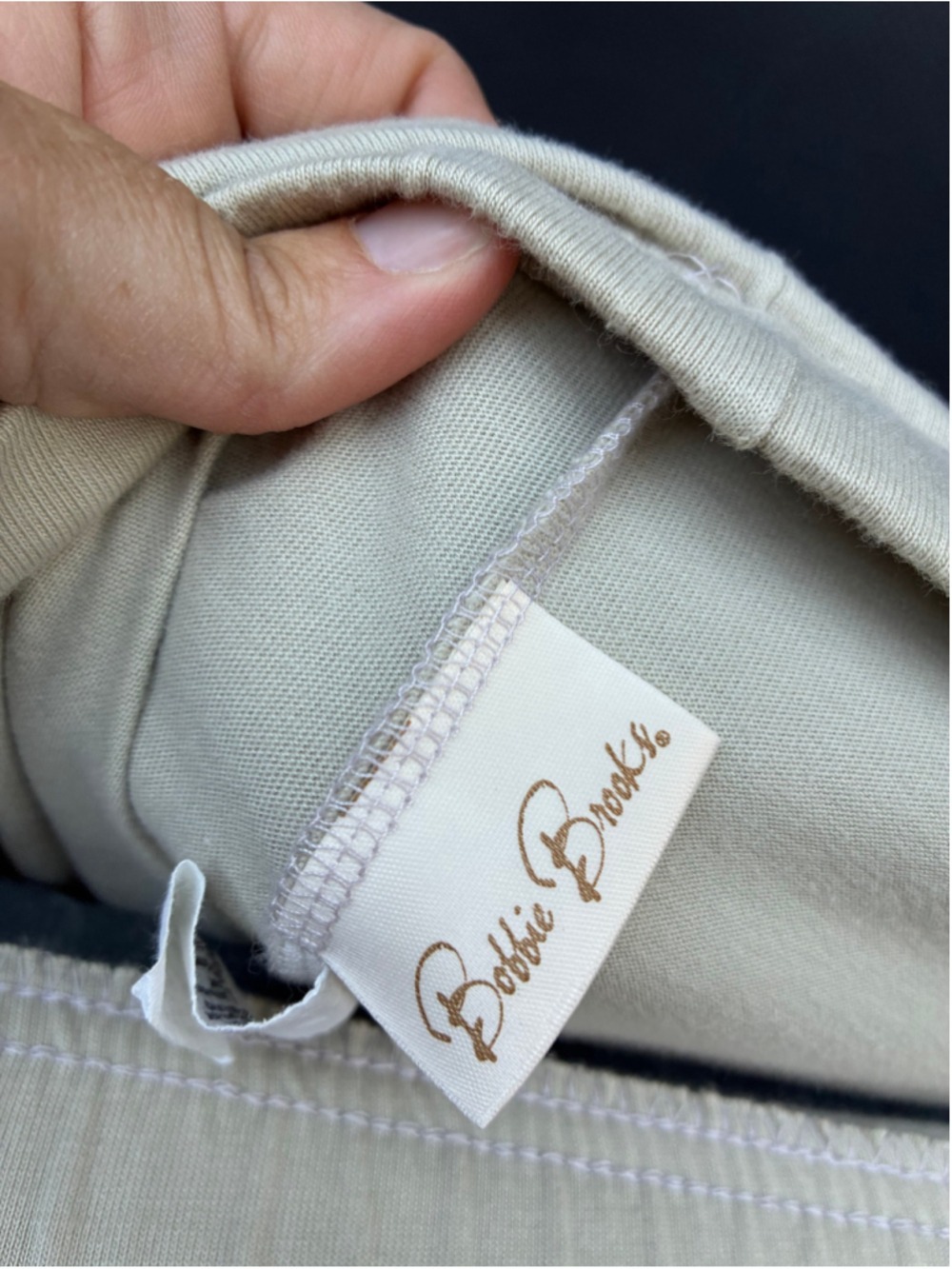 Bobbie Brooks Beige Midi Skirt Size Medium Cotton Polyester - Picture 4 of 5